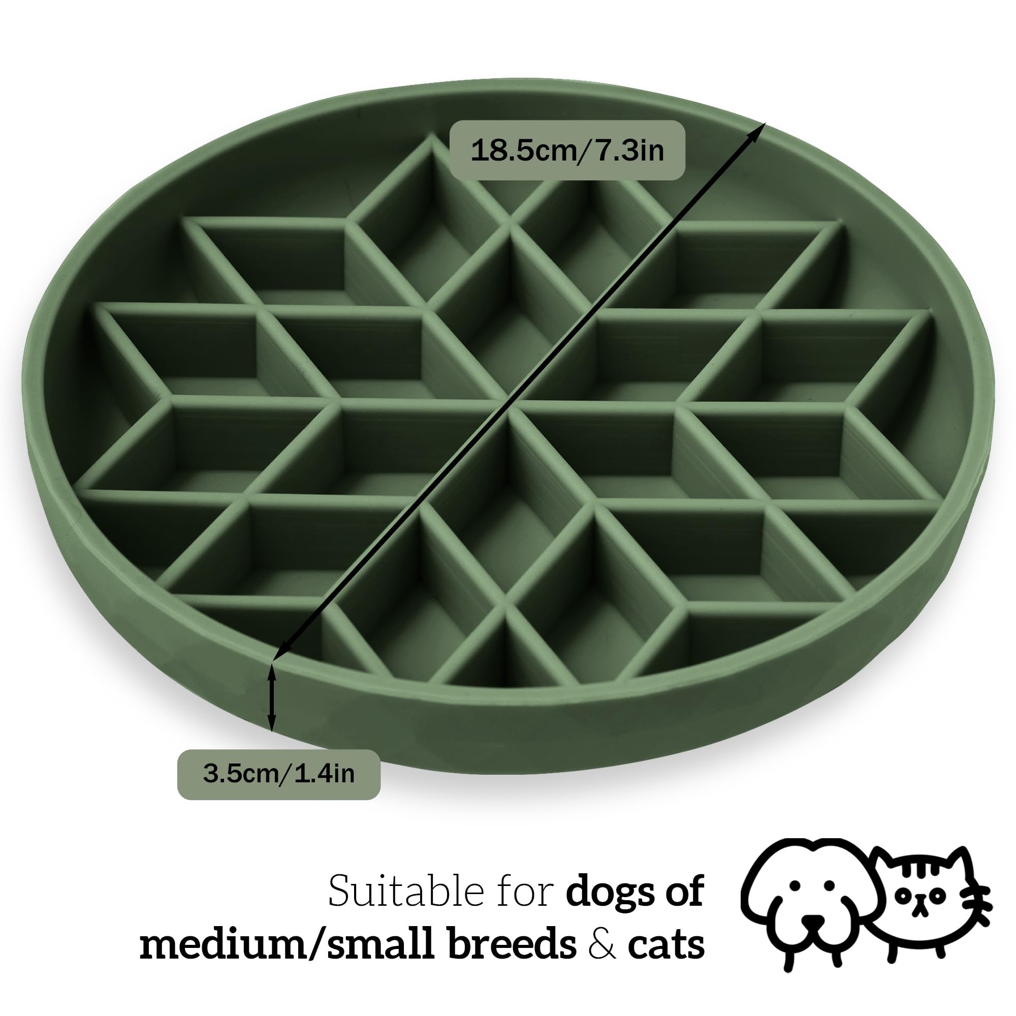 Silicone Puppy Cat Food Bowl with Anti-Slip Suction Cup