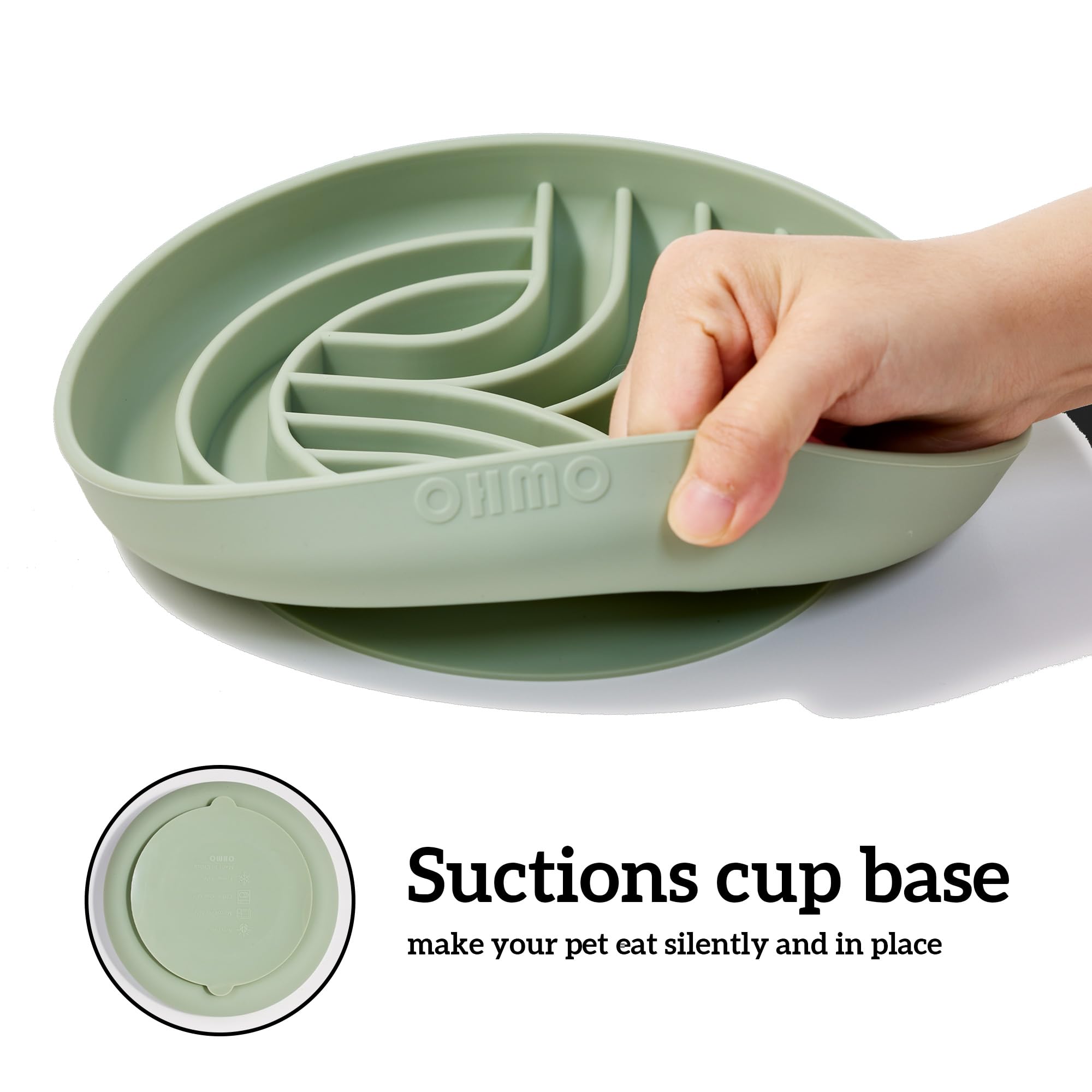 Silicone Puppy Cat Food Bowl with Anti-Slip Suction Cup