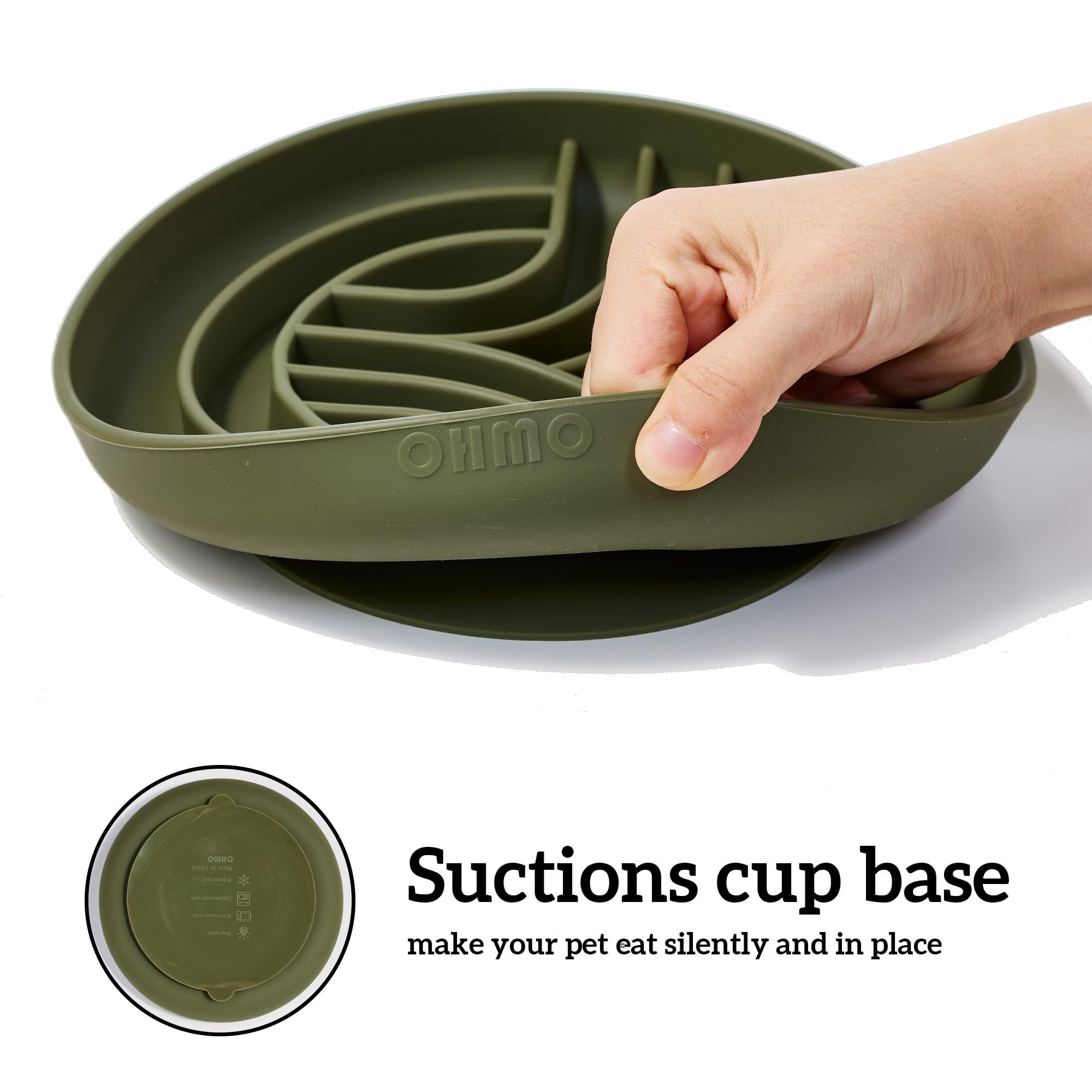 Silicone Puppy Cat Food Bowl with Anti-Slip Suction Cup