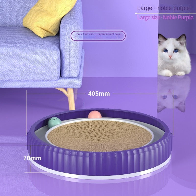NEW Round Cat Scratching Board Wear-resistant Anti-scratch