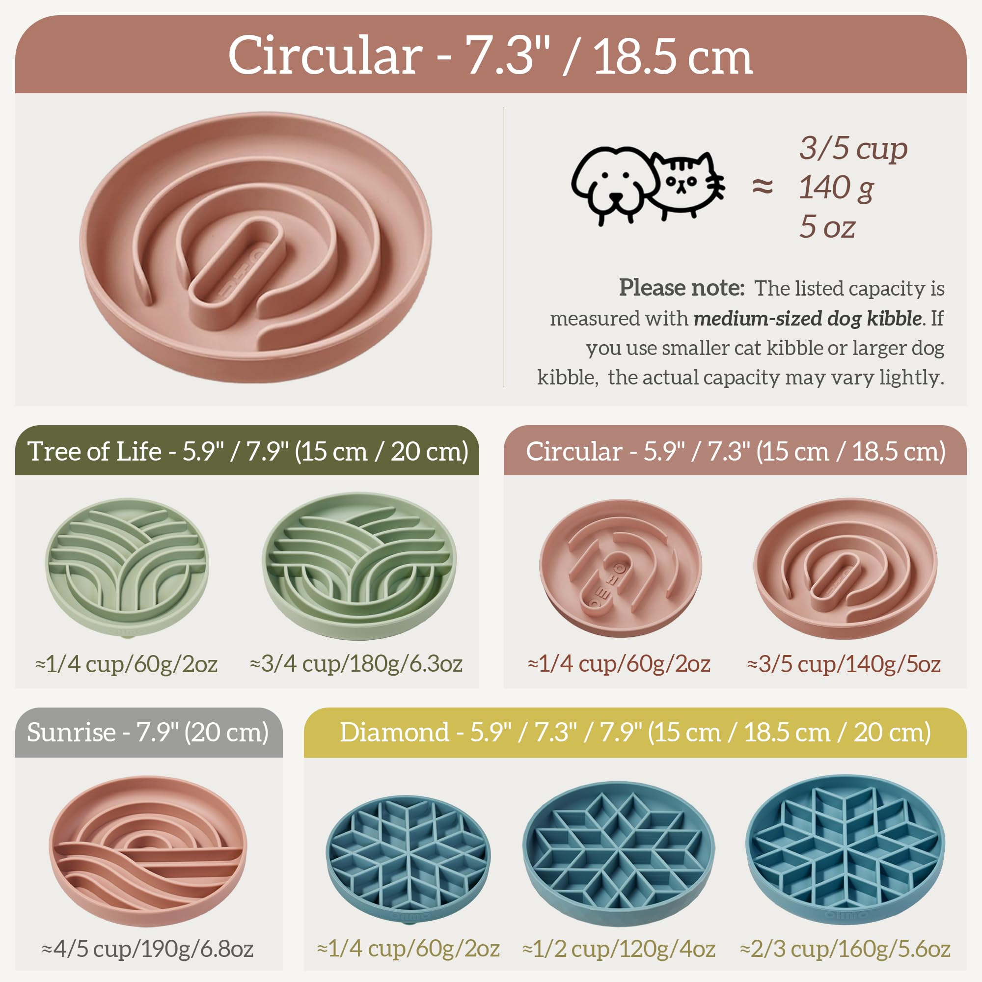 Silicone Puppy Cat Food Bowl with Anti-Slip Suction Cup