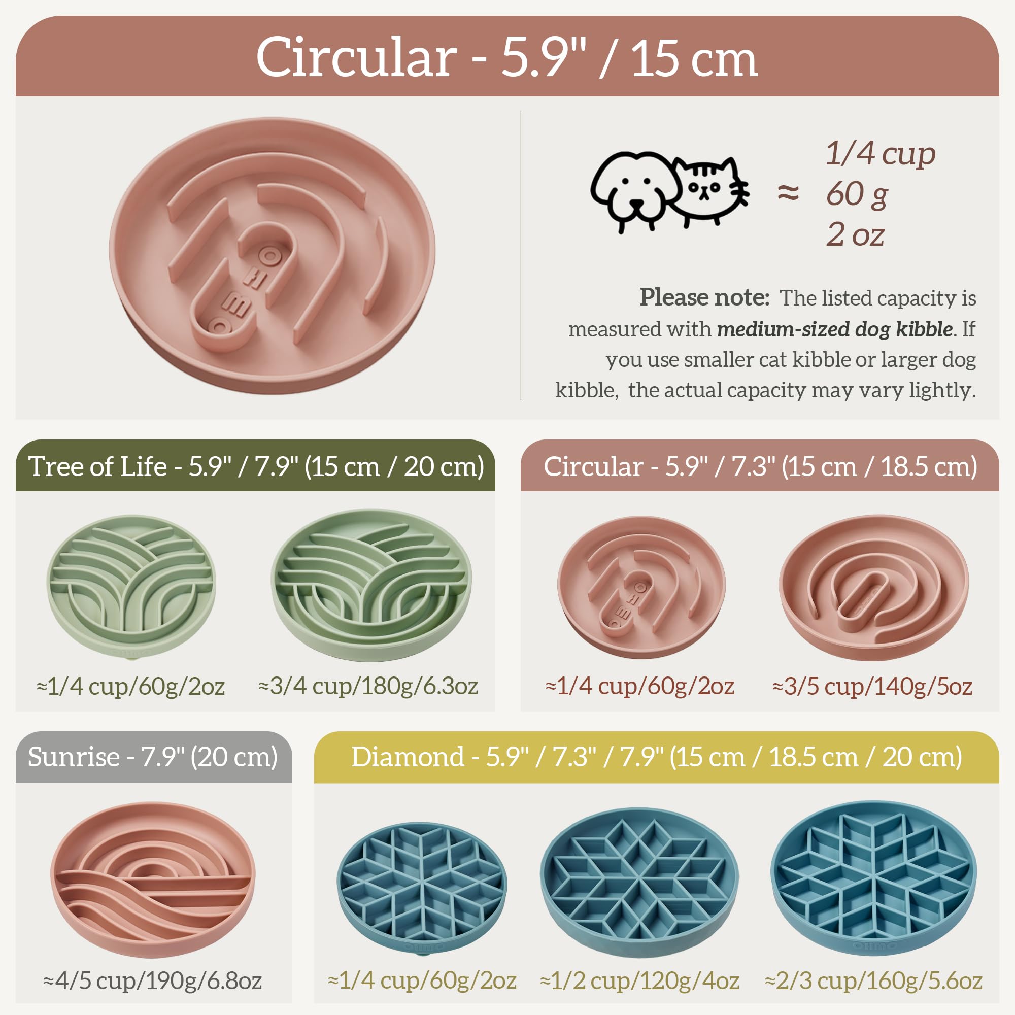 Silicone Puppy Cat Food Bowl with Anti-Slip Suction Cup