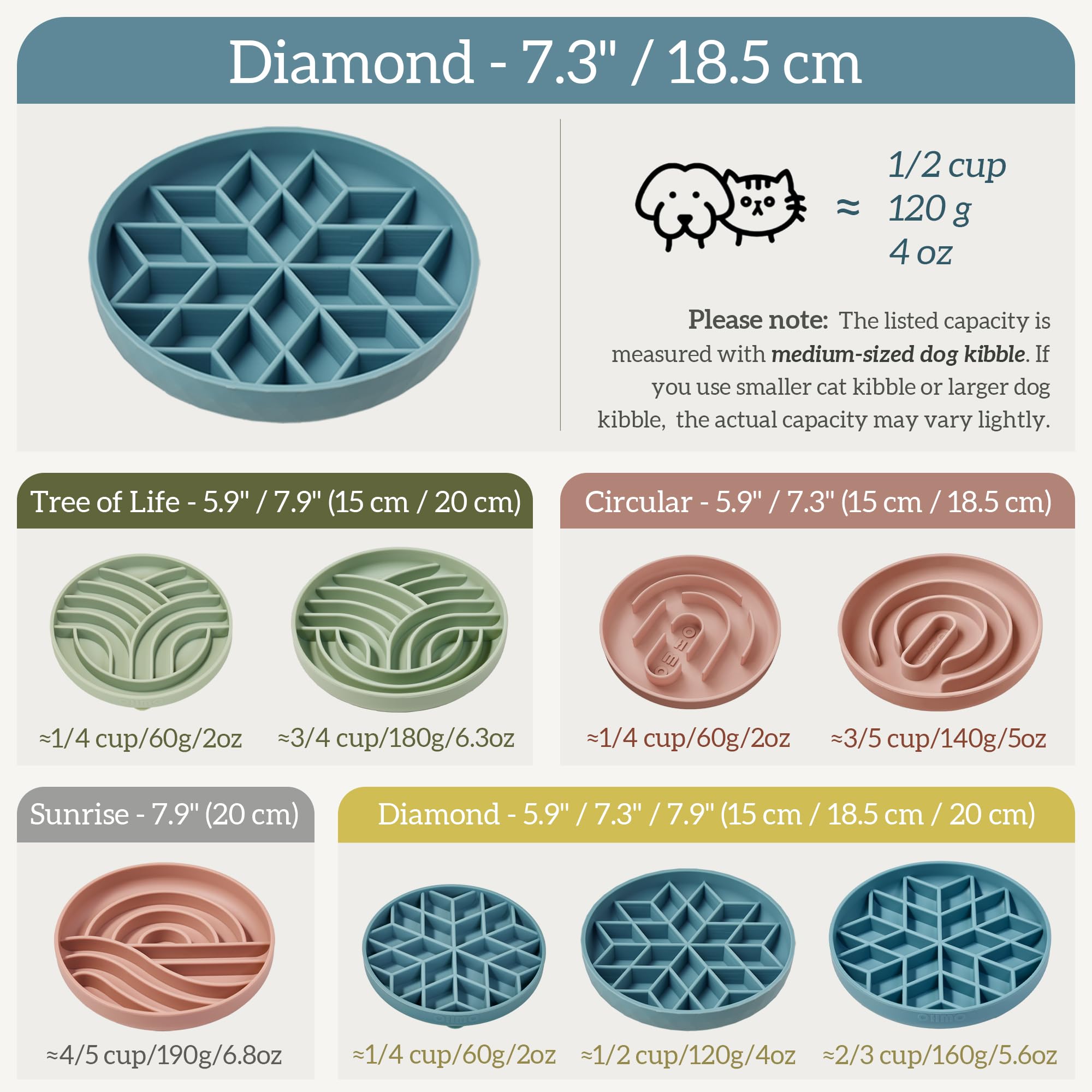 Silicone Puppy Cat Food Bowl with Anti-Slip Suction Cup