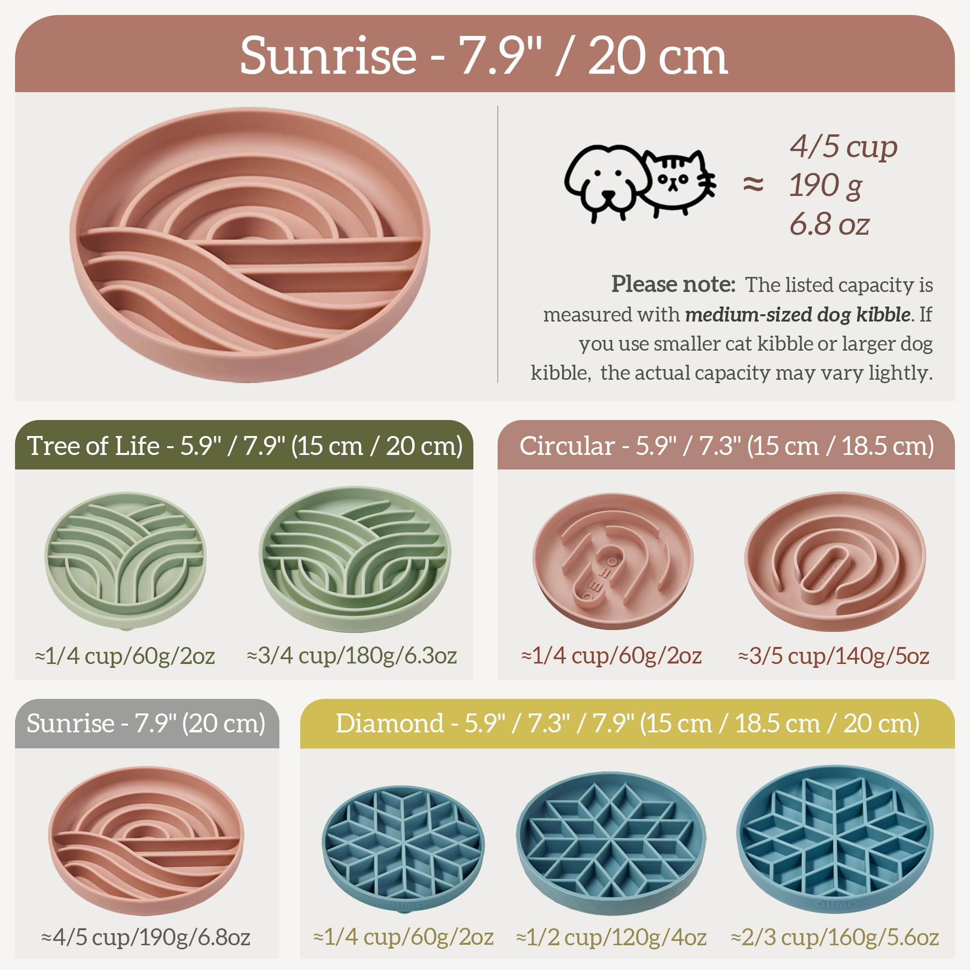 Silicone Puppy Cat Food Bowl with Anti-Slip Suction Cup