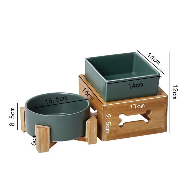 Elevated Dog Bowl with Anti-Tip Tripod Design