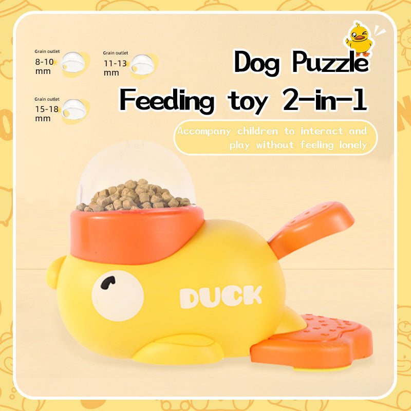 Duck Puzzle Feeder Toy for Dogs