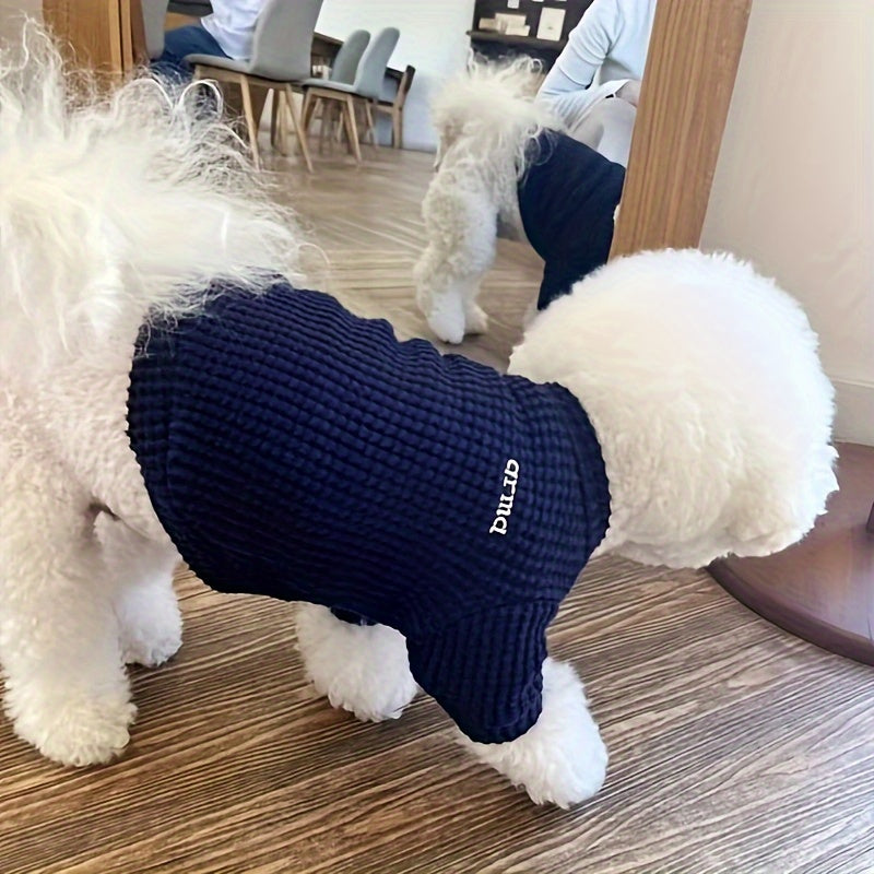 Cozy Pineapple Grid Knitted Pet Sweaters