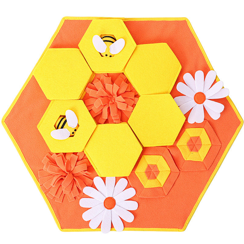 Pet Bee Sniffing Pad Dog Hide Food Training Supplies