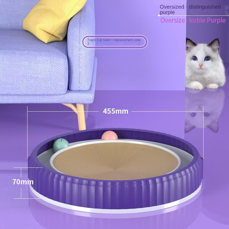 NEW Round Cat Scratching Board Wear-resistant Anti-scratch