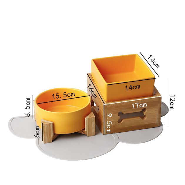 Elevated Dog Bowl with Anti-Tip Tripod Design