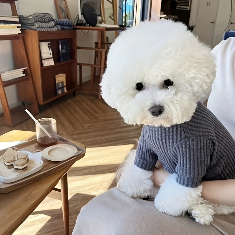 Cozy Pineapple Grid Knitted Pet Sweaters