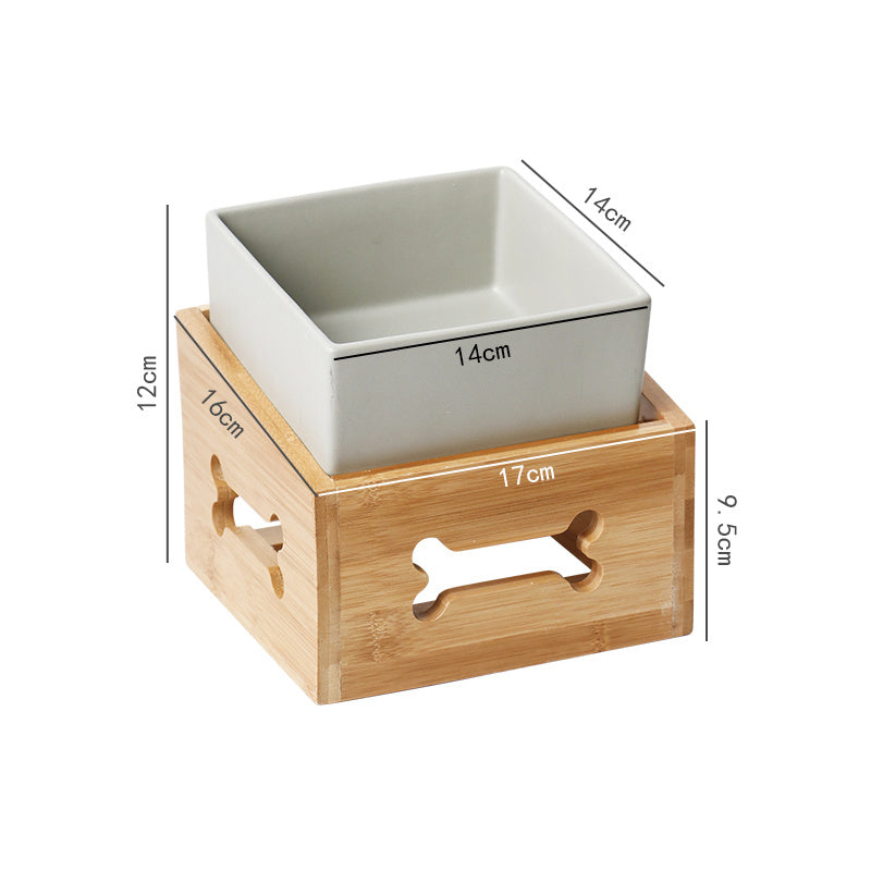 Elevated Dog Bowl with Anti-Tip Tripod Design