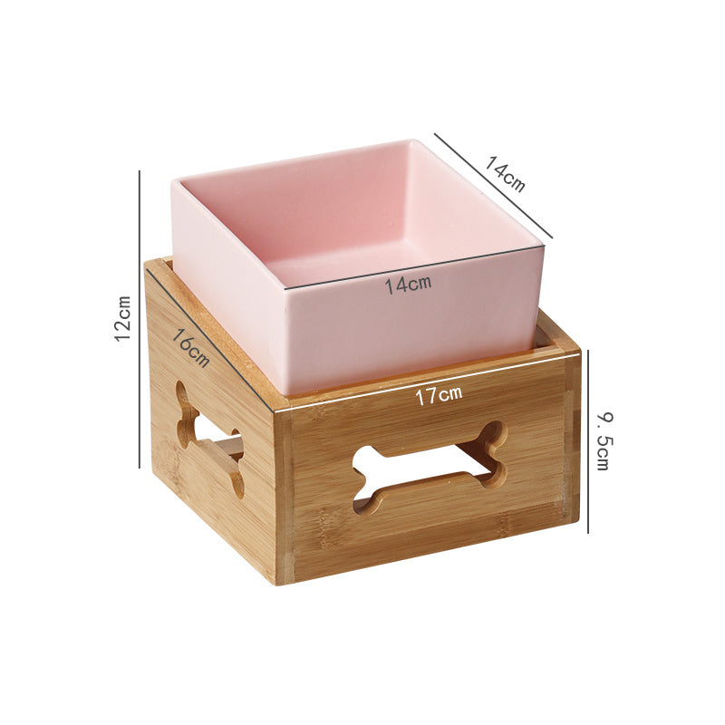 Elevated Dog Bowl with Anti-Tip Tripod Design