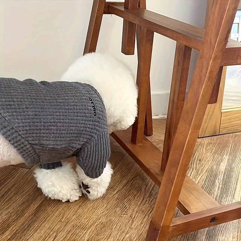 Cozy Pineapple Grid Knitted Pet Sweaters