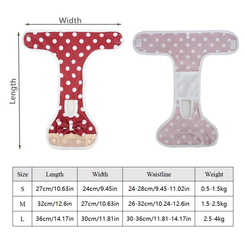 Reusable Dog Diapers Washable Female Dog Physiological Pants